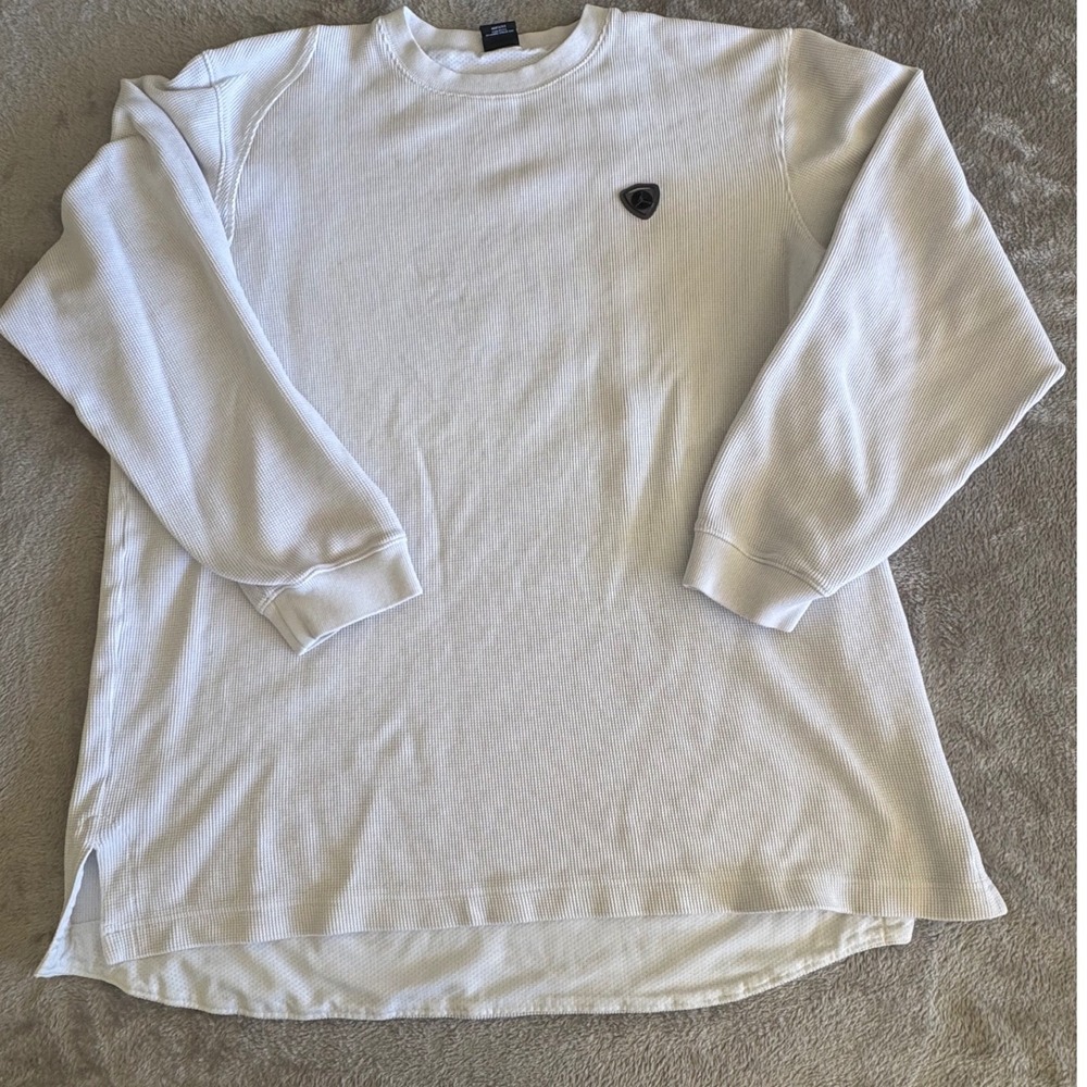 Jordan 20th Anniversary Mens XXL 2005 Vintage White Waffle Thermal Shirt Cotton